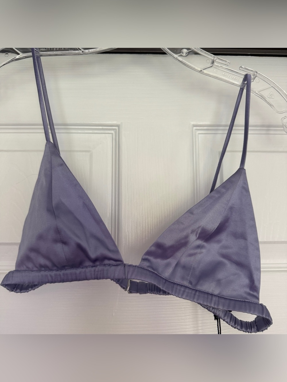 FLEUR DU MAL | NWT Luxe Triangle Bra MEDIUM - lilac mist